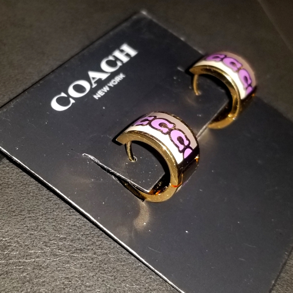 Coach cuff earrings